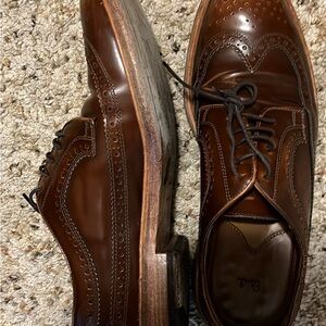 Smith Brown Leather Brogue Oxfords
